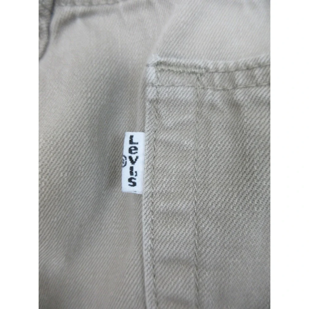 Levis 505 Jeans Mens 36x30 Beige‎ Straight Leg Denim Y2K Workwear (Tag 38x32)